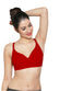INGRID T-Shirt Bra - Red | Plunge Neck | Seamless | Non Wired | Non Padded
