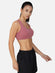 INGRID Sports Bra 002 - Turkish Rose | Light Padded | Removable Pads | Seamless | Non Wired