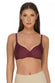 INGRID Padded Bra - Wine | Organic Cotton Pads | Lightly Padded | Seamless | Non Wired
