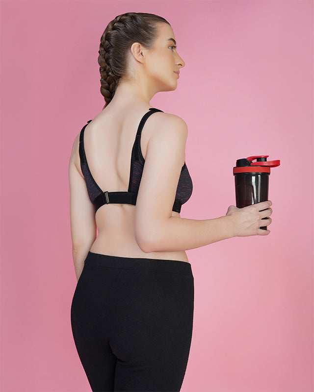 High Impact Black Sports Bra