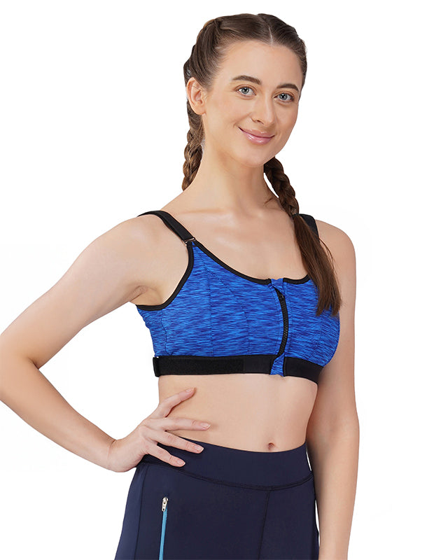 High Impact Blue Sports Bra