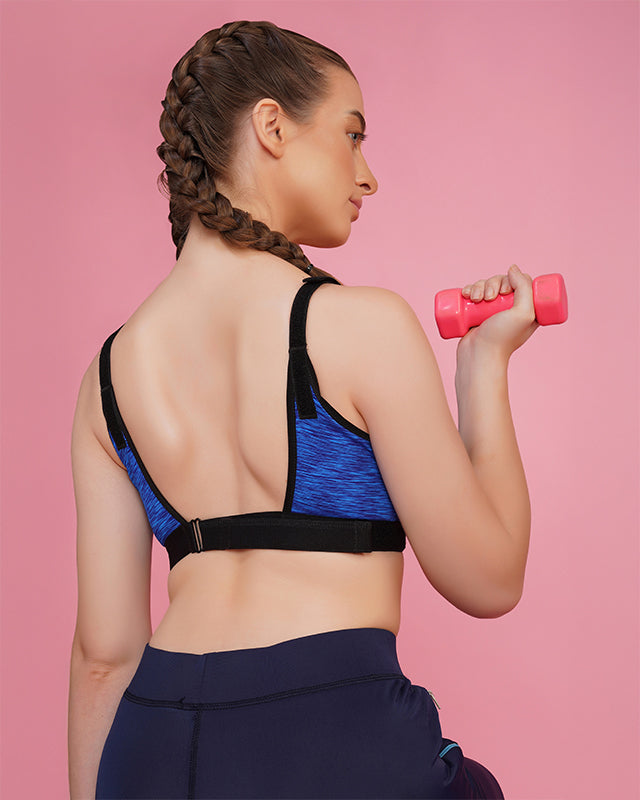 High Impact Blue Sports Bra