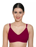 INGRID Encircle Bra - Maroon | Wire-free | Non Padded | Seamless Cups