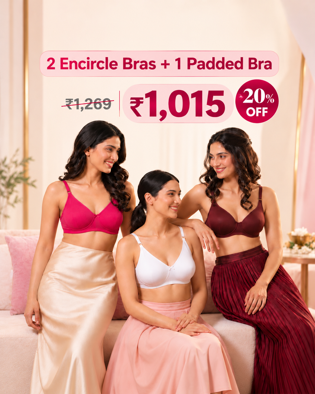 Encircle & Padded Combo (2 Encircle + 1 Padded)