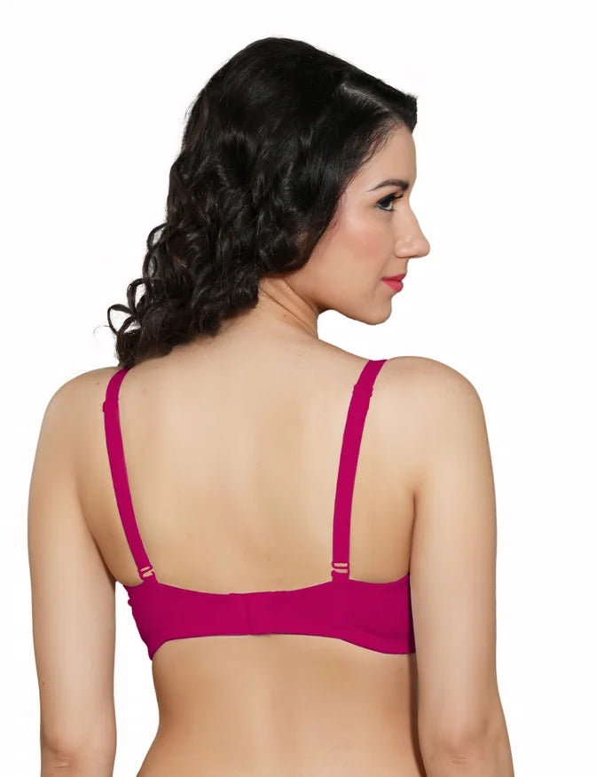 INGRID Everyday Bra - Hot Pink | Full Coverage | Seamless | Non Wired | Non Padded