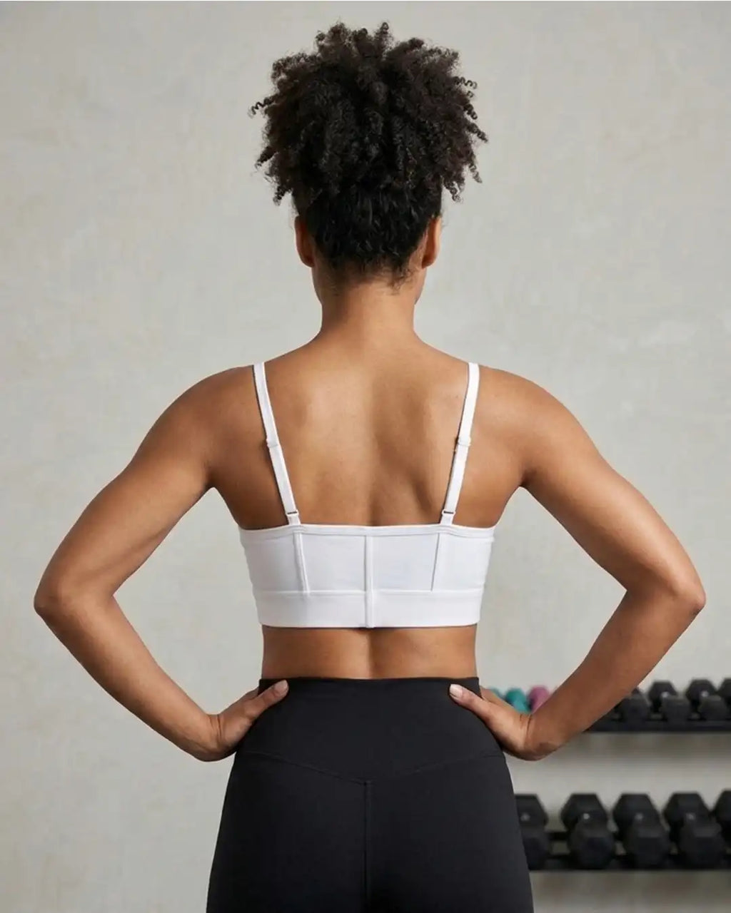 INGRID Core Active Sports Bra White | Heavily Padded | Seamless