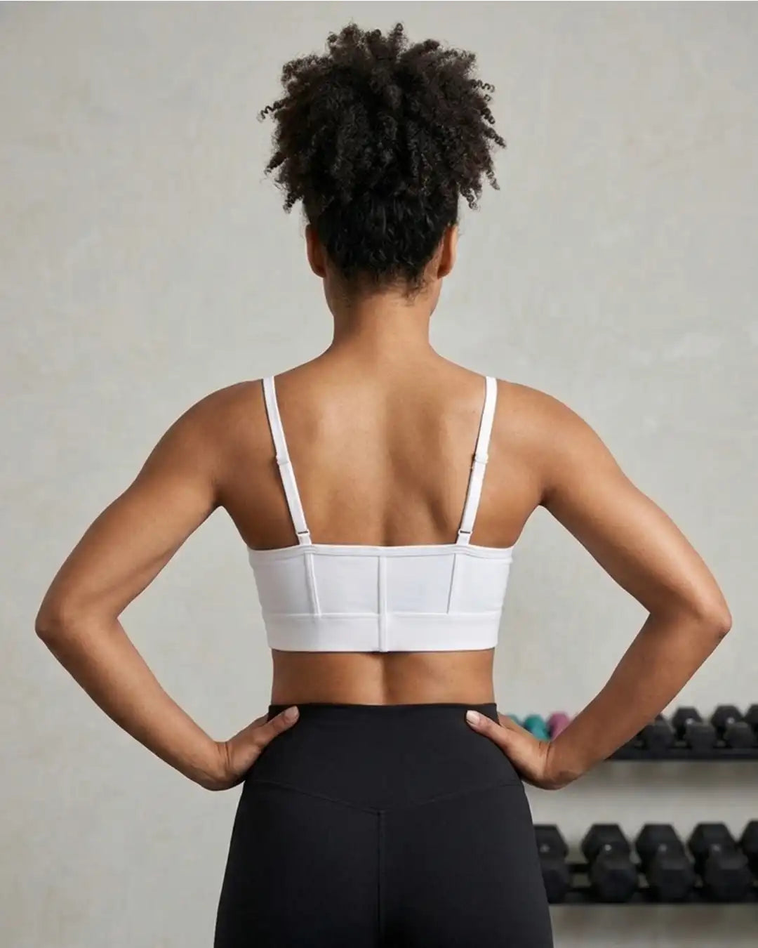 INGRID Core Active Sports Bra White | Heavily Padded | Seamless