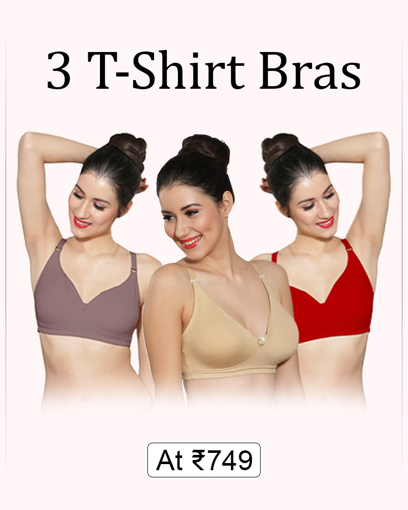 INGRID T-Shirt Bra - Pack of 3