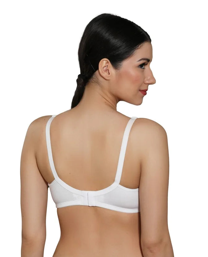 INGRID Encircle Bra - White | Wire-free | Non Padded | Seamless Cups