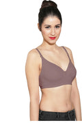 INGRID T-Shirt Bra - Antique Rose | Plunge Neck | Seamless | Non Wired | Non Padded