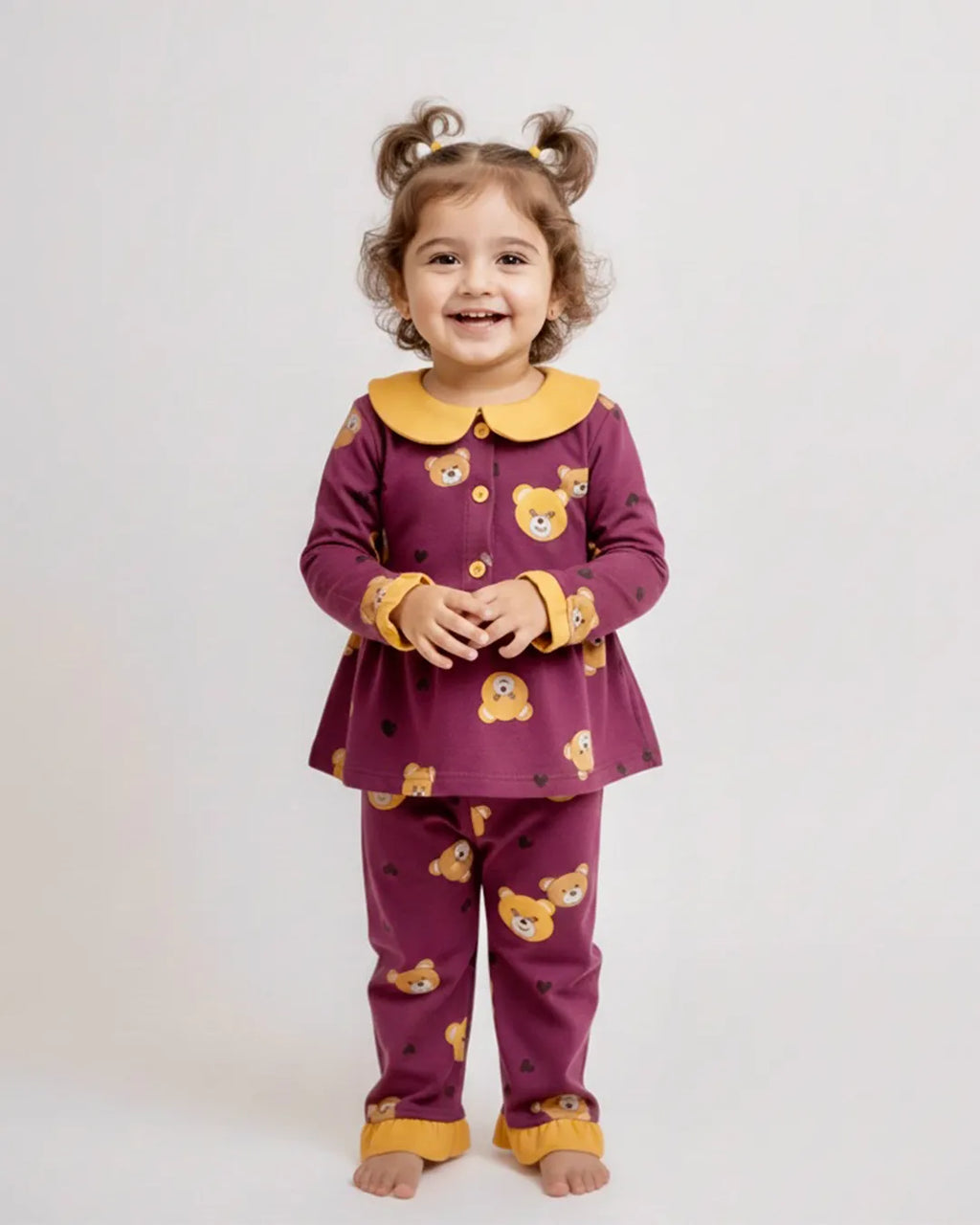 INGRID Bear Hugs Purple Set