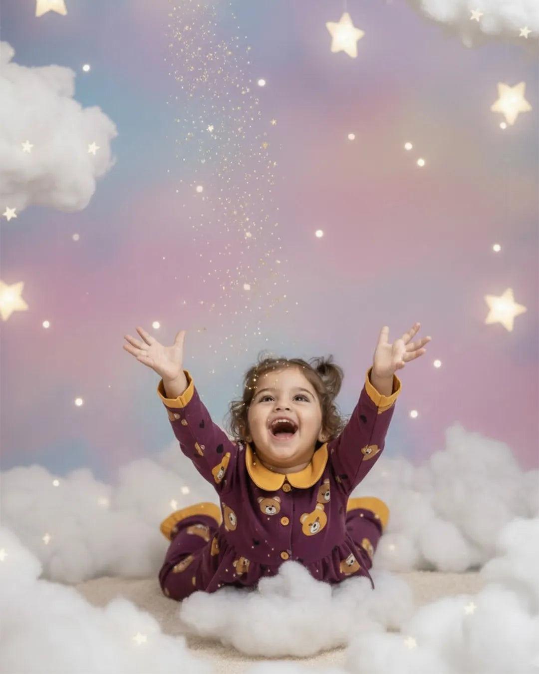 INGRID Bear Hugs Purple Set