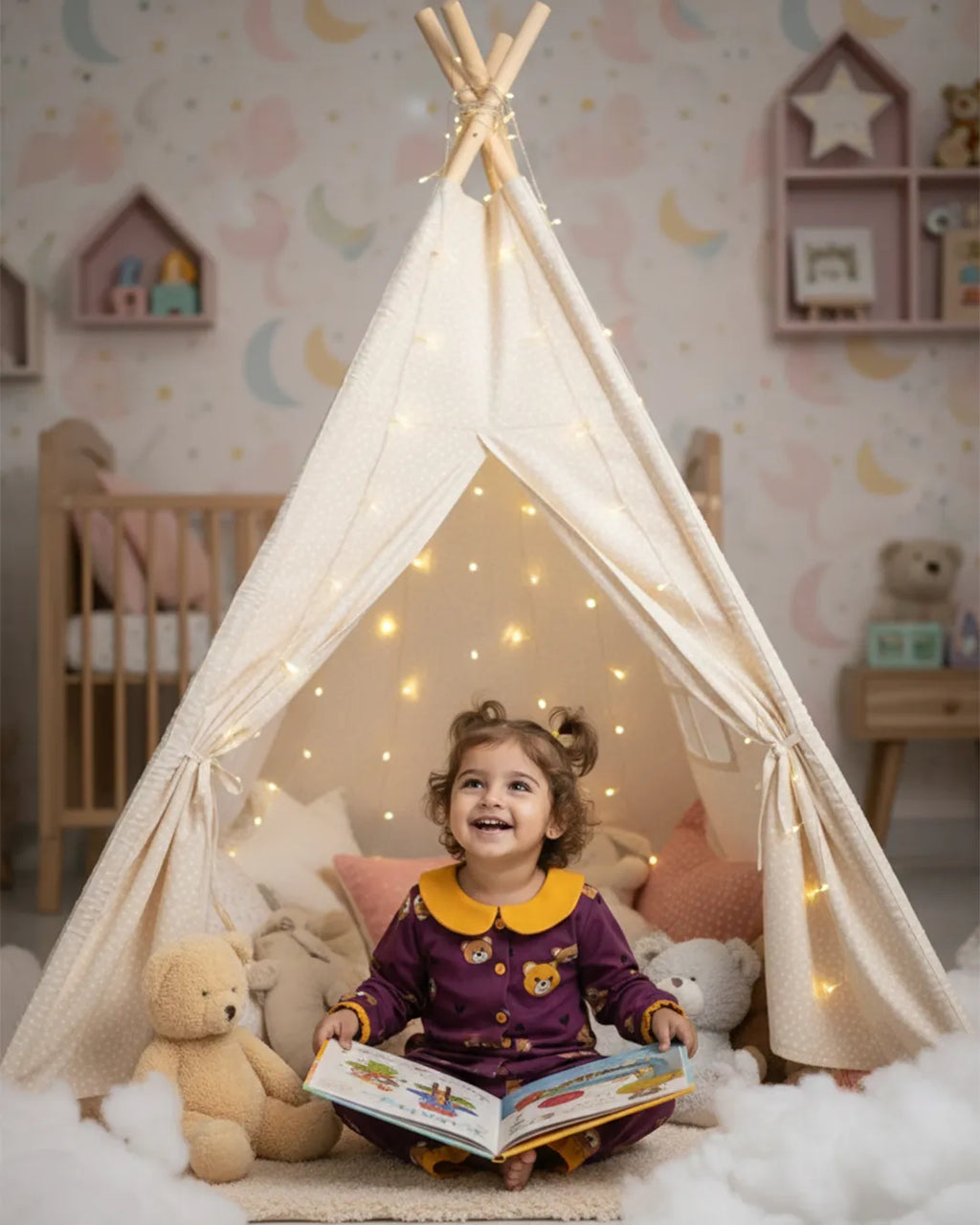 INGRID Bear Hugs Purple Set