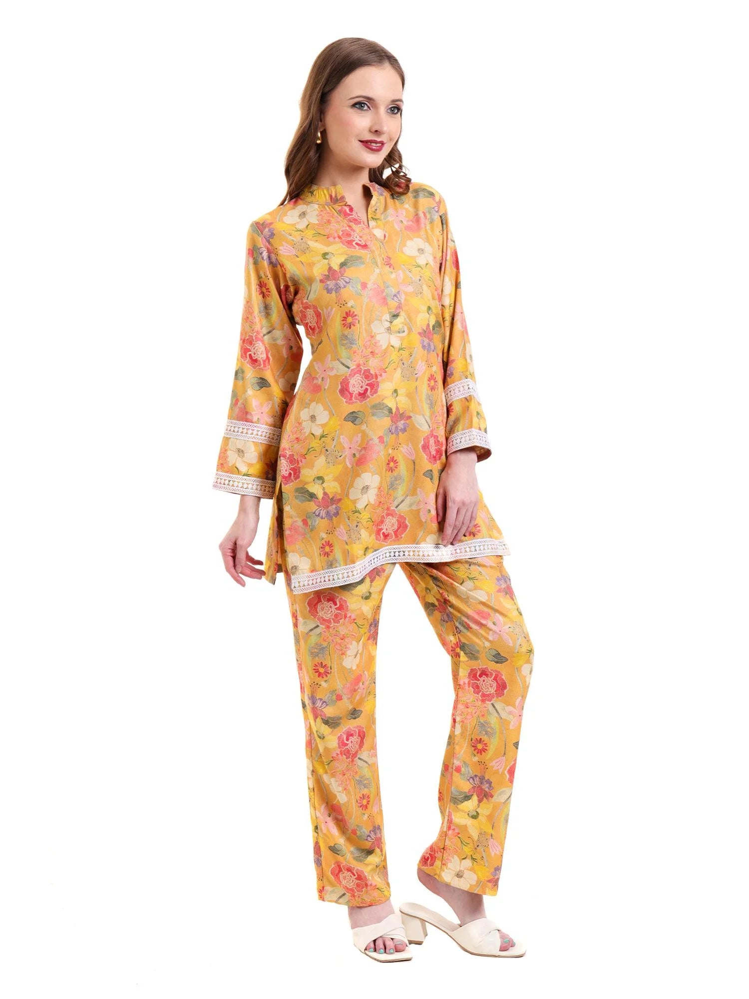 Yellow wollen Co-Ord Set