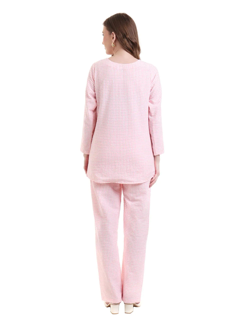 Cotton Pink Night Suit