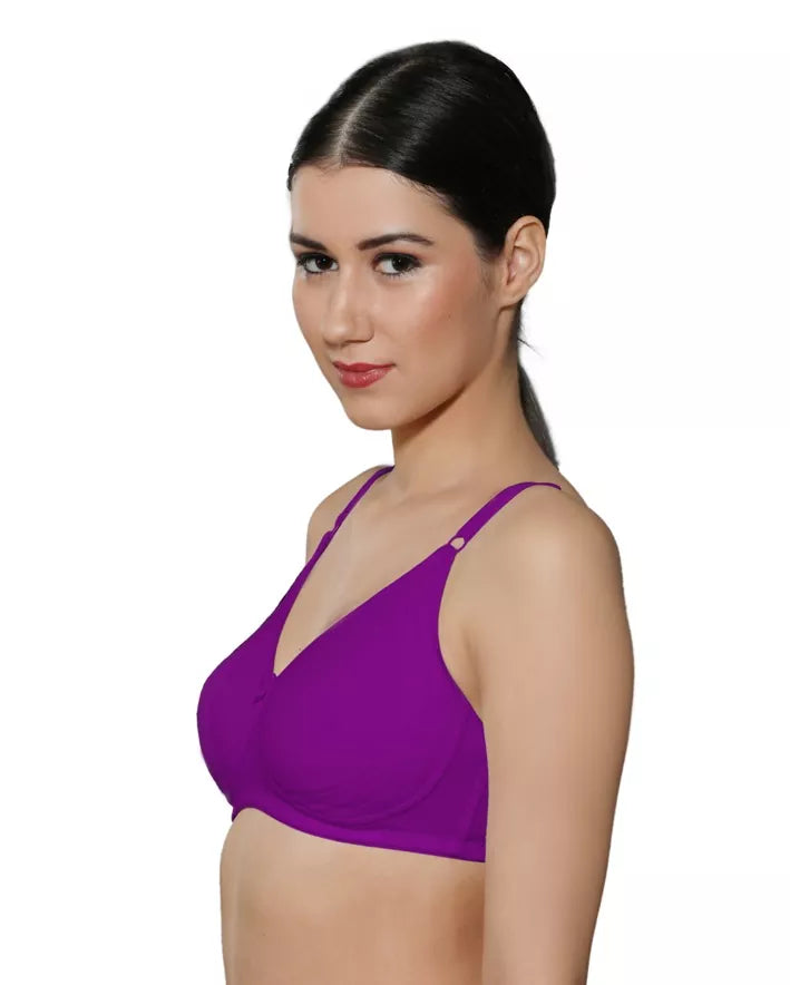 INGRID Encircle Bra - Purple | Wire-free | Non Padded | Seamless Cups