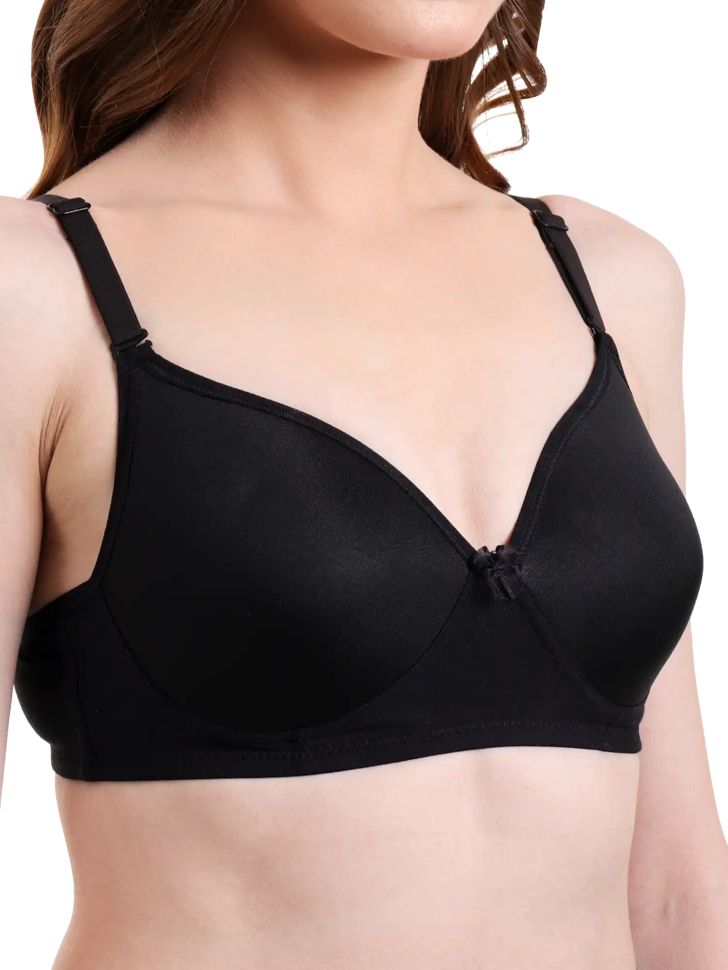 INGRID Padded Bra 002 - Black | Heavy Padded | Seamless | Non Wired