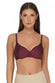 Organic Cotton Soft Padded Bra Wine